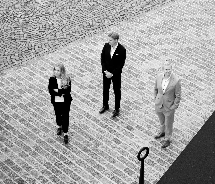 Emilia, Andreas och Klaus, DKCO